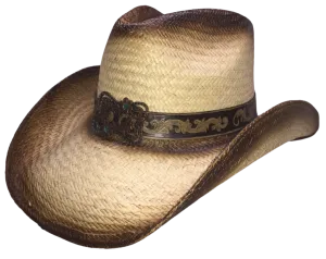 COOPER FLOWER Straw Cowboy Hat by Austin