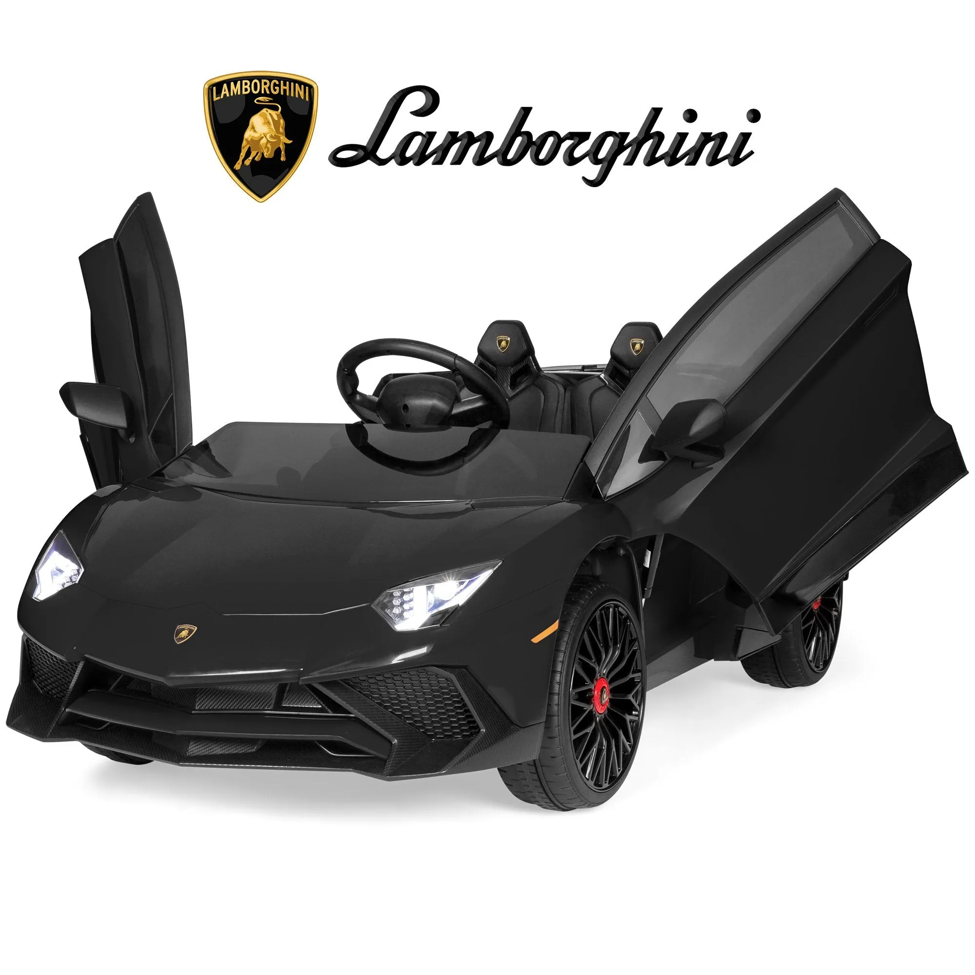 12V Kids Ride-On Lamborghini Aventador SV Sports Car Toy w/ Parent Control