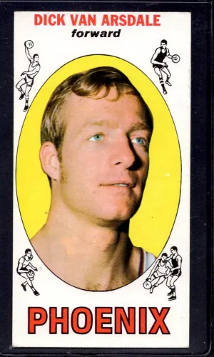 1969-70 Topps #31 Dick Van Arsdale Phoenix Suns Rookie Basketball Cards