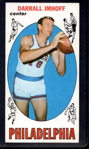 1969-70 Topps #4 Darrall Imhoff Philadelphia 76ers Rookie Basketball Cards