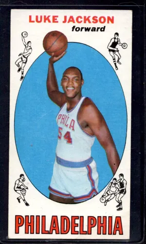 1969-70 Topps #67 Luke Jackson Philadelphia 76ers Rookie Basketball Cards