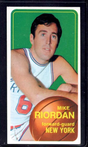 1970-71 Topps #26 Mike Riordan New York Knicks Rookie Basketball Cards