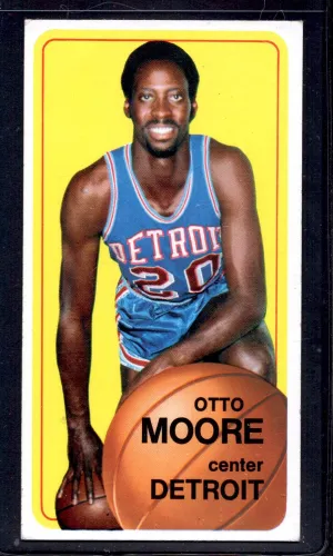 1970-71 Topps #9 Otto Moore Detroit Pistons Basketball Cards