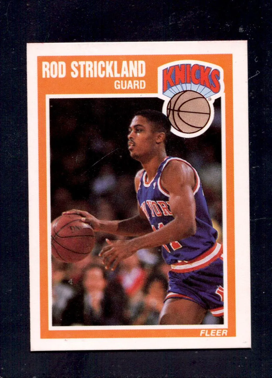 1989-90 Fleer #104 Rod Strickland New York Knicks Rookie Basketball Cards