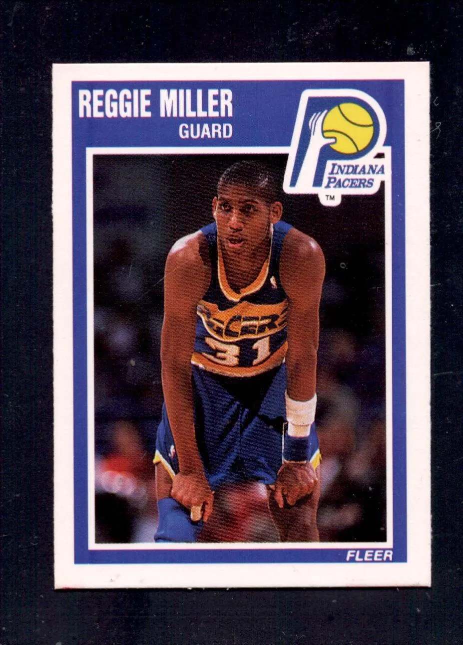 1989-90 Fleer #65 Reggie Miller Indiana Pacers 2nd Year Basketball Cards