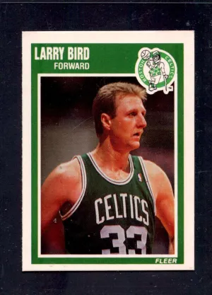 1989-90 Fleer #8 Larry Bird Boston Celtics Basketball Cards