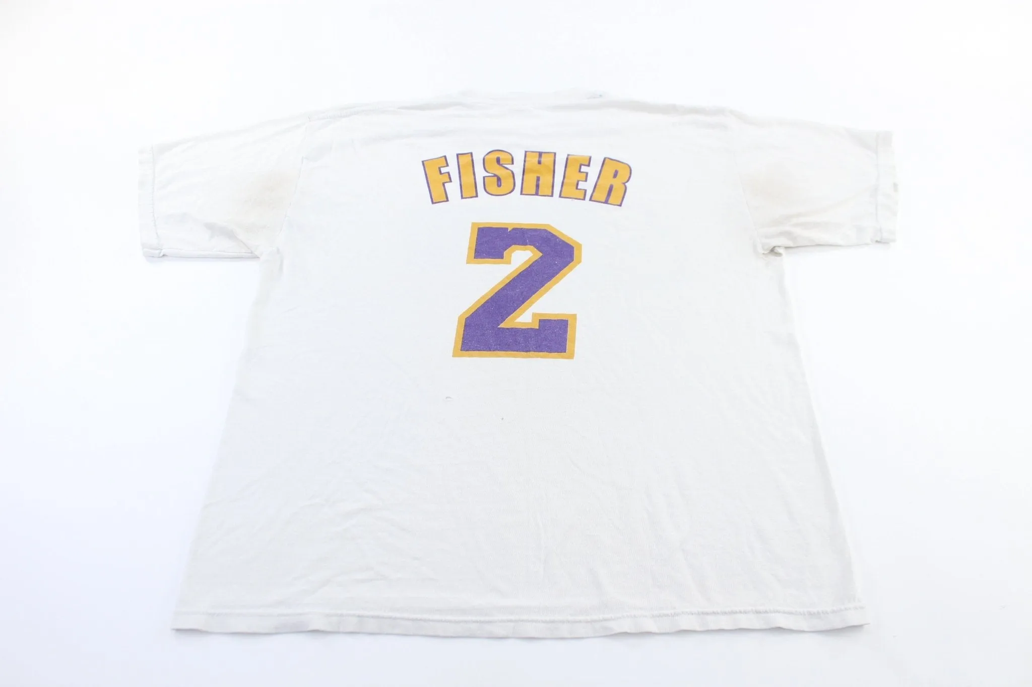 2004 Los Angeles Lakers Derek Fisher Game Winner Jersey T-Shirt