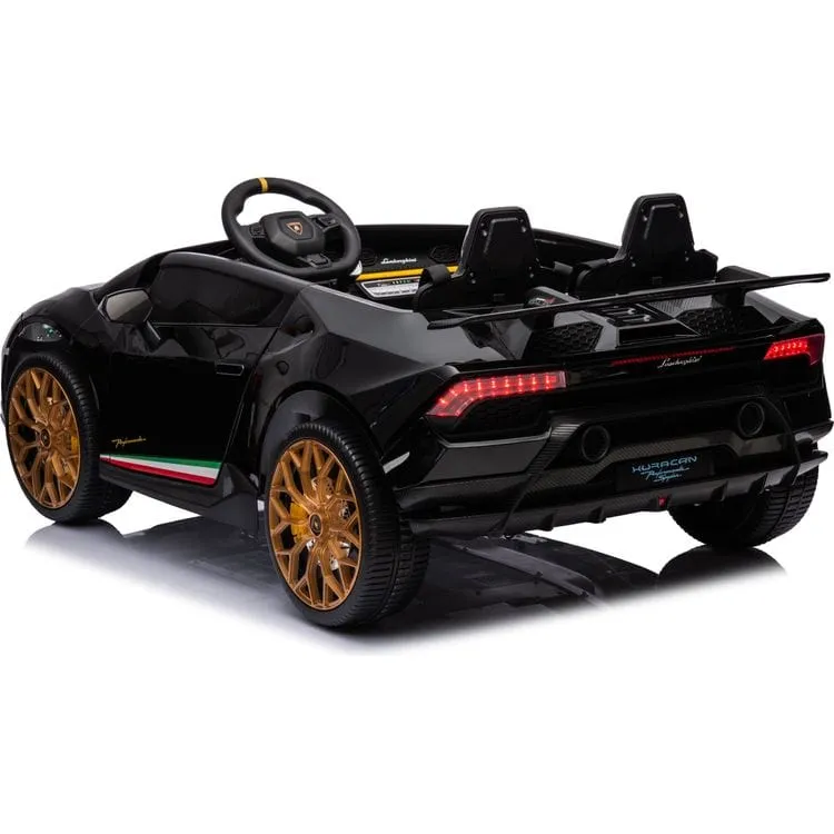 24V Lamborghini Huracan 2-Seater Electric Ride On - Black