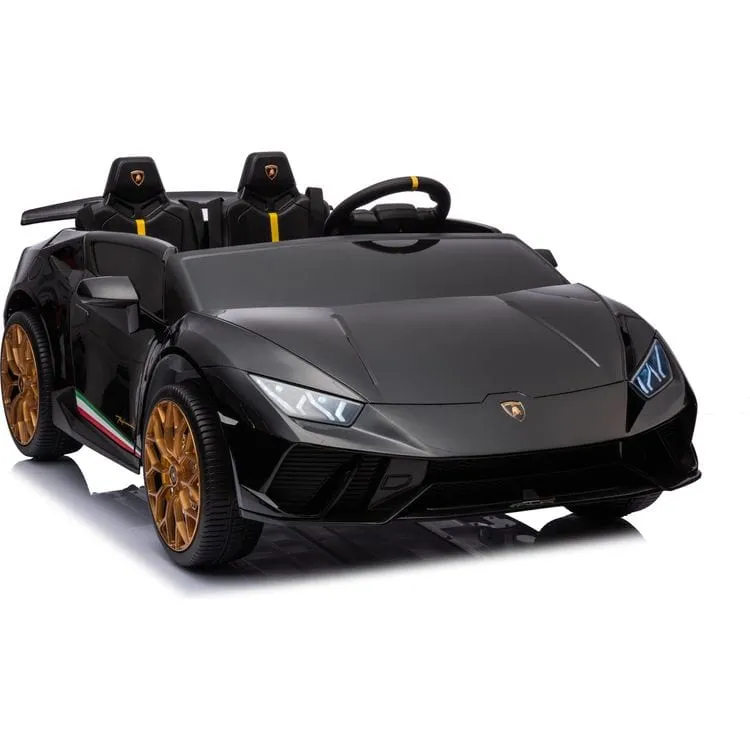 24V Lamborghini Huracan 2-Seater Electric Ride On - Black