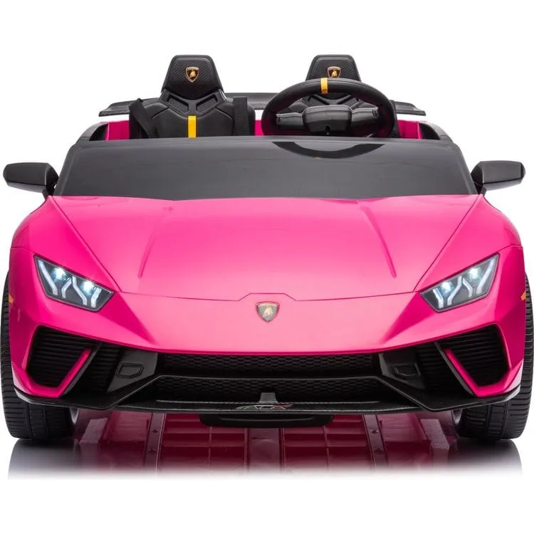 24V Lamborghini Huracan 2-Seater Electric Ride On - Pink