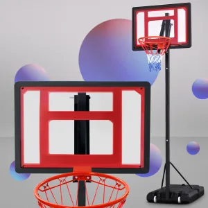 2.6M Basketball Hoop Stand System Portable Kid