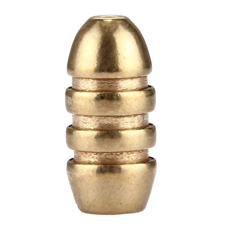 7g Threaded Copper Bullet Fishing Sinker Fishing Weights Soft lure Accessory