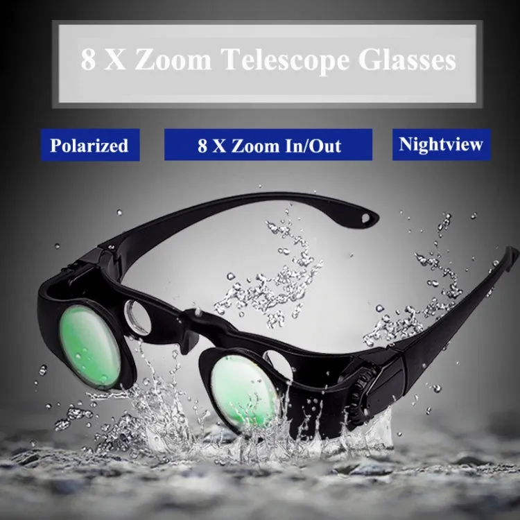 8x Fishing Binoculars Zoomable Telescope Glasses ,Style: Only Telescope