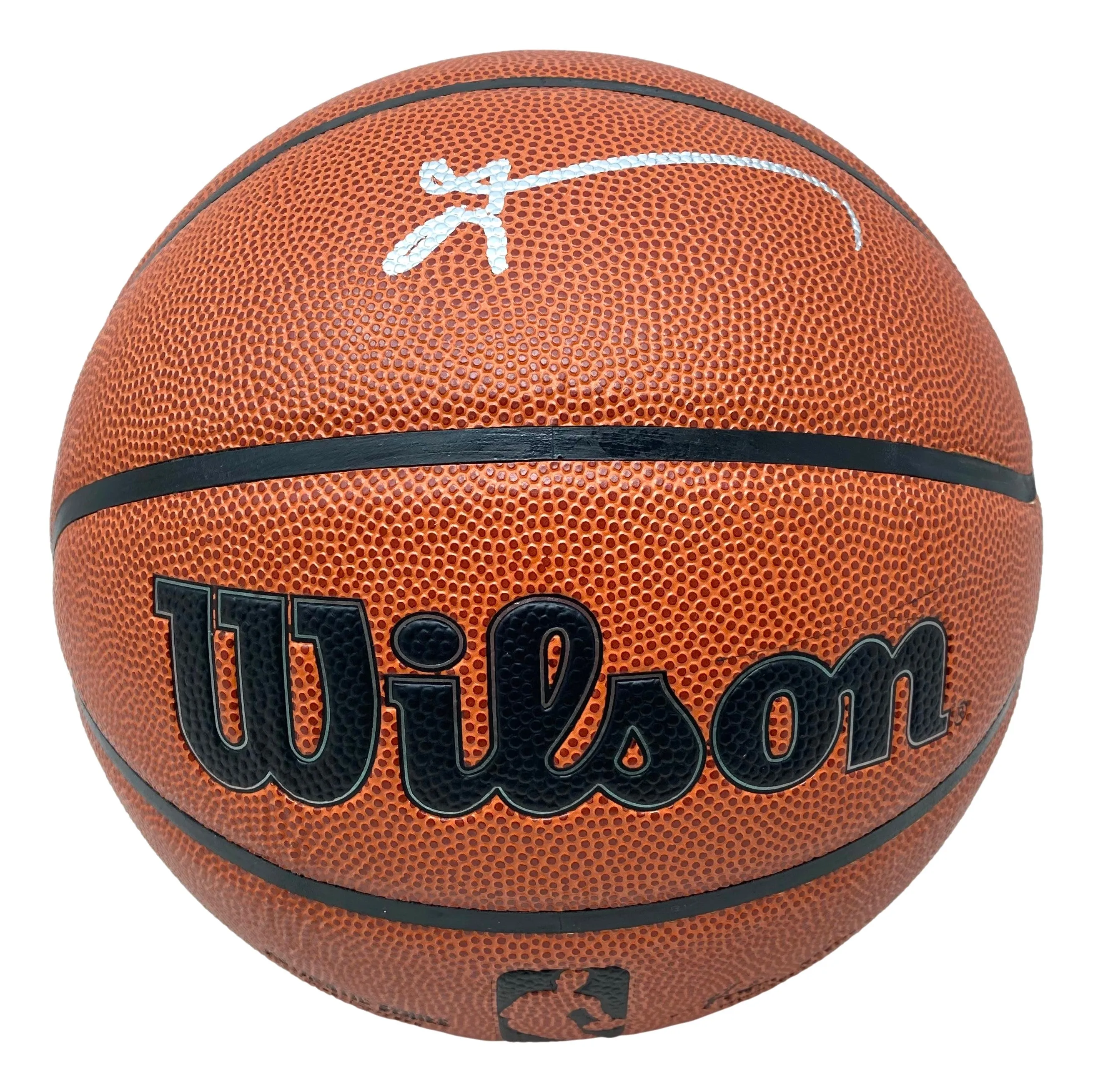 Allen Iverson 76ers Signed Wilson NBA I/O Replica Basketball JSA ITP