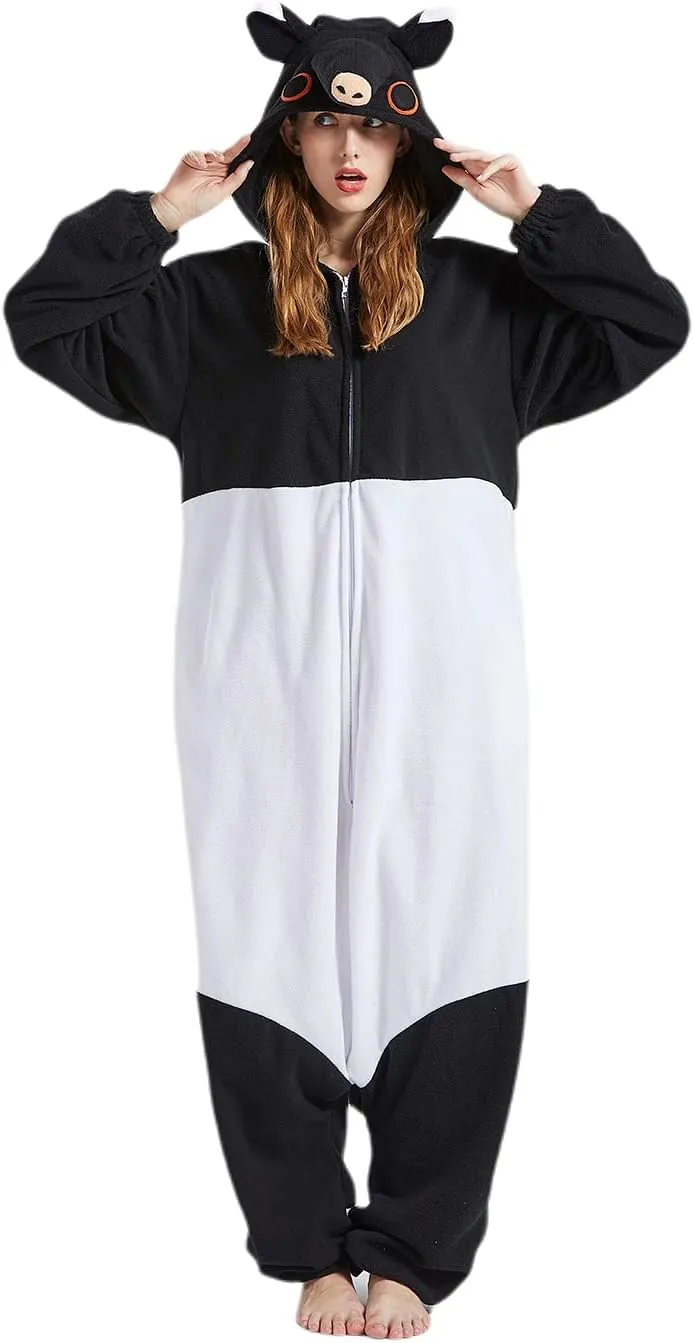 Animal Funny Halloween Costume Christmas One Piece Pajamas Sleepwear for Women Men