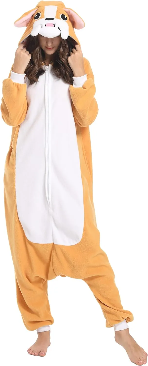 Animal Funny Halloween Costume Christmas One Piece Pajamas Sleepwear for Women Men