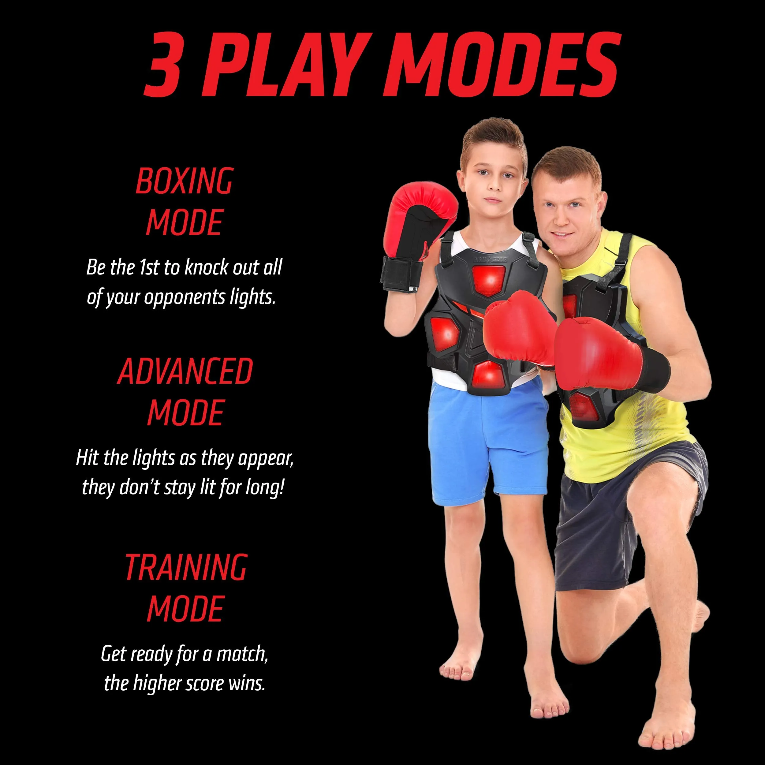 ArmoGear Electronic Boxing Toy for Kids | Interactive Boxing Game with 3 Play Modes