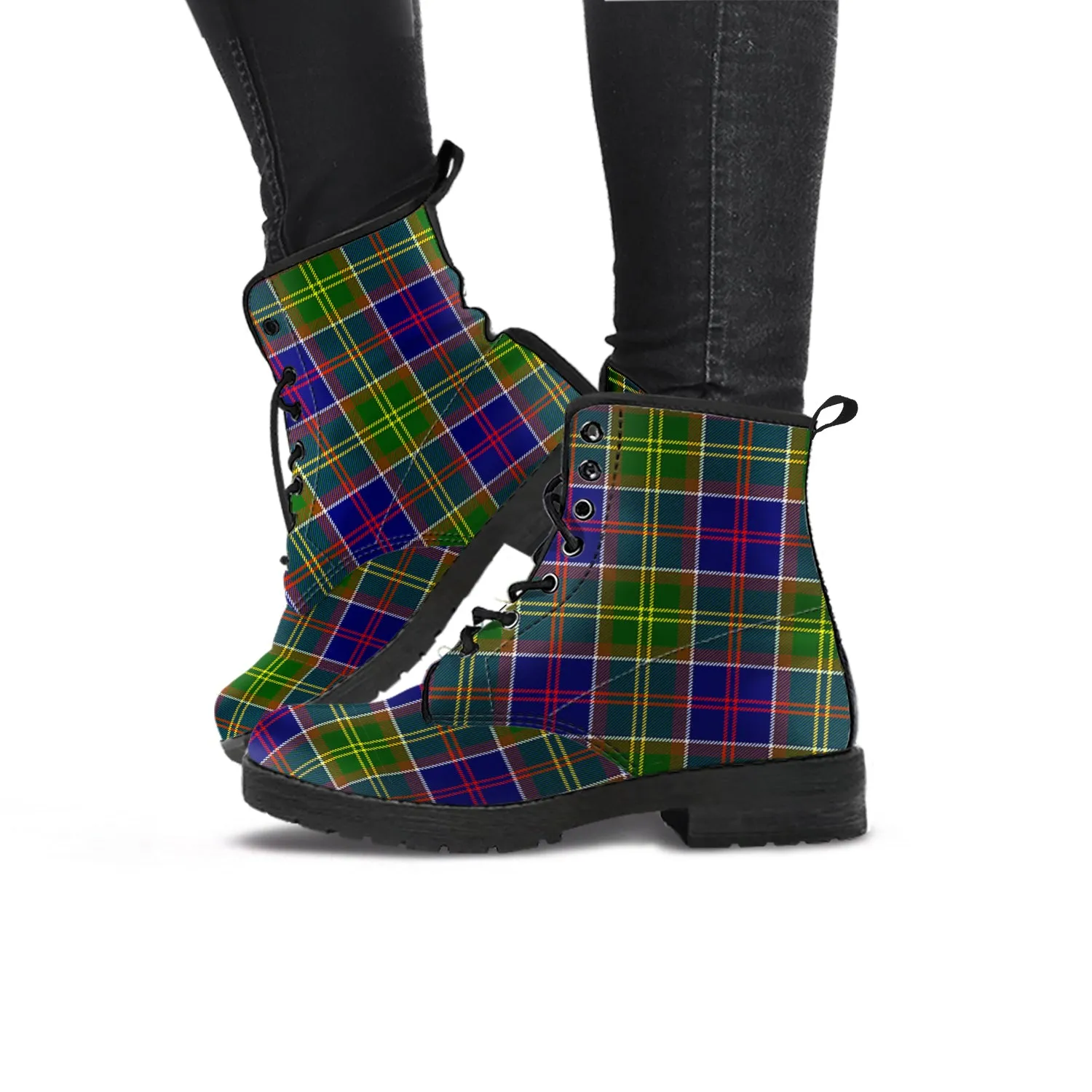 Arnott Tartan Leather Boots