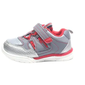 Athletic Sneakers Leather Grey Colour For Kids