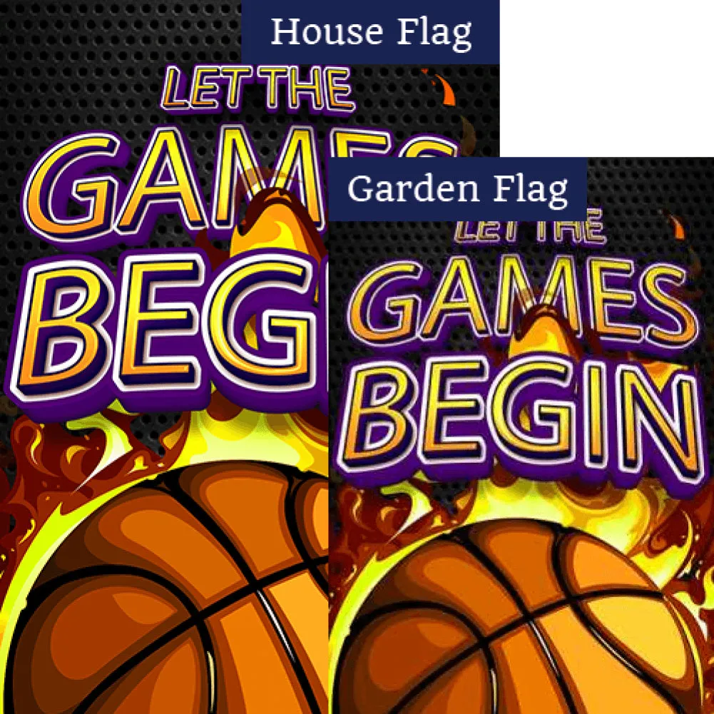 Basketball Fever Double Sided Flags Set (2 Pieces)