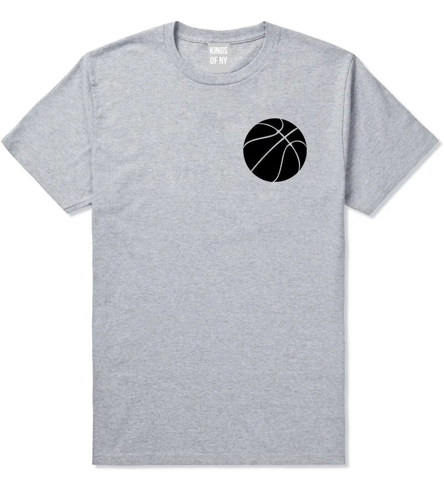 Basketball Logo Chest Mens T-Shirt