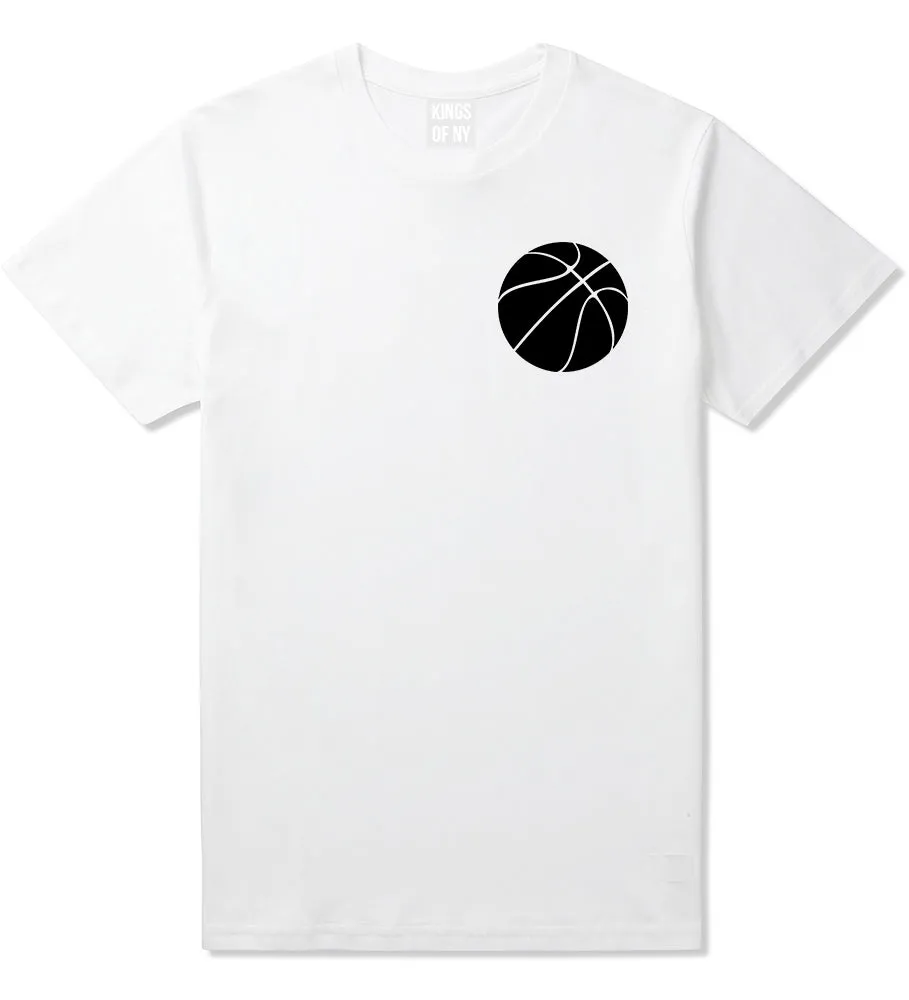 Basketball Logo Chest Mens T-Shirt