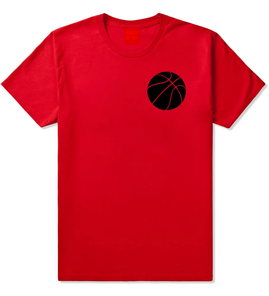 Basketball Logo Chest Mens T-Shirt