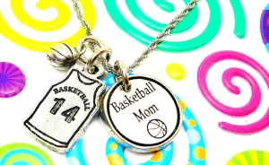 Basketball Mom Necklace With Custom Jersey Number