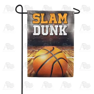 Basketball Slam Dunk Double Sided Garden Flag