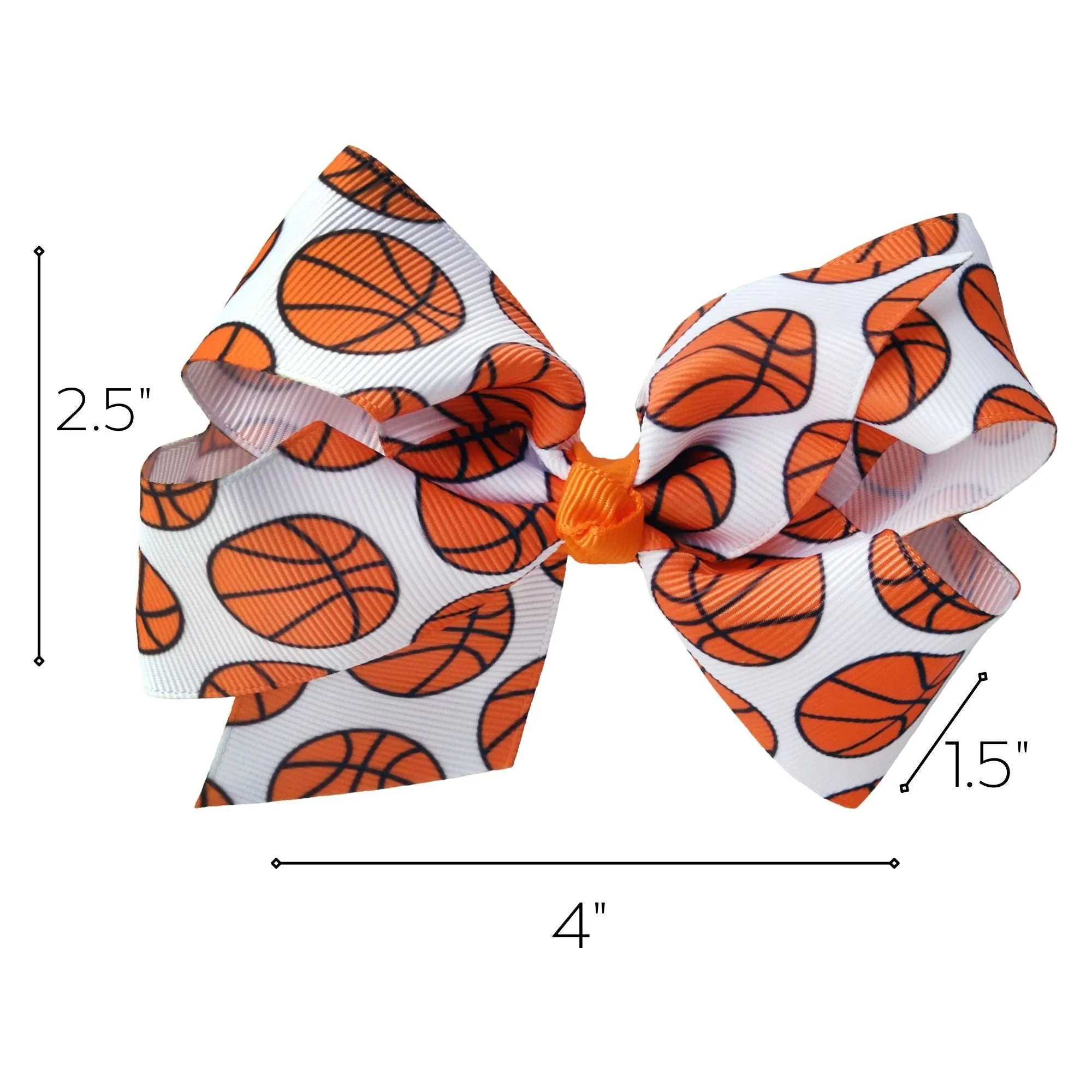 Basketball Sports Classic Hair Bow