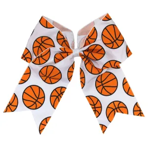 Basketball Sports Hair Bow