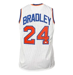 Bill Bradley Signed New York White Basketball Jersey (JSA)