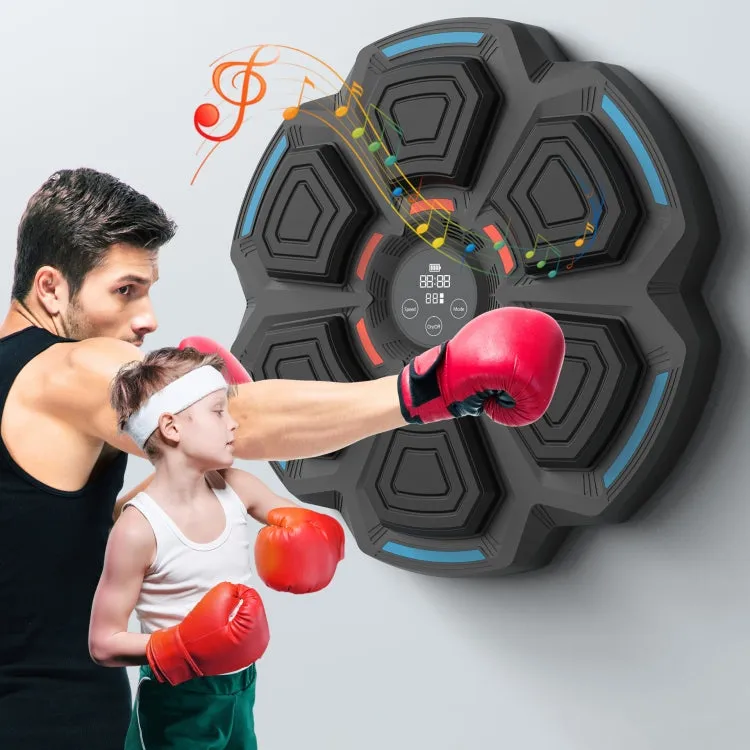 Bluetooth Music Boxing Machine with Lights 9 Speed Adjustable Light Gray