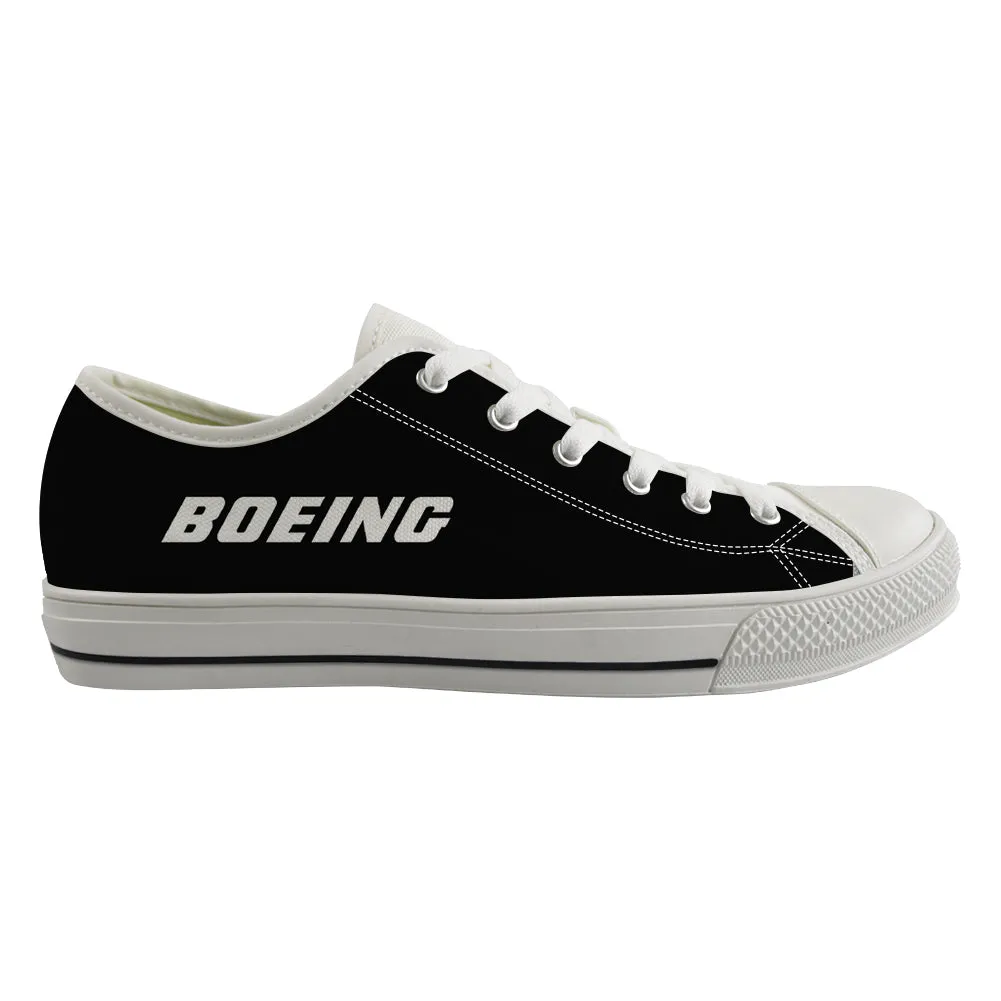 Boeing & Text Designed Canvas Shoes (Men)