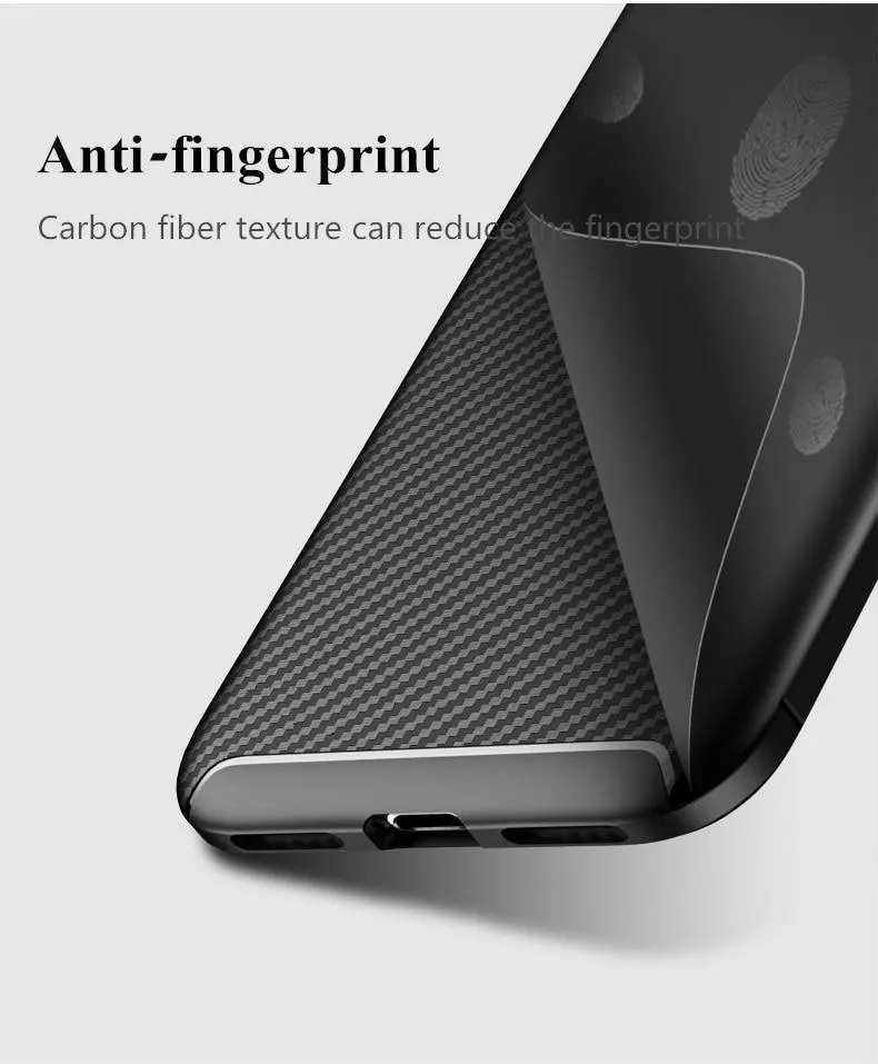 Carbon fiber silicone case for iPhone