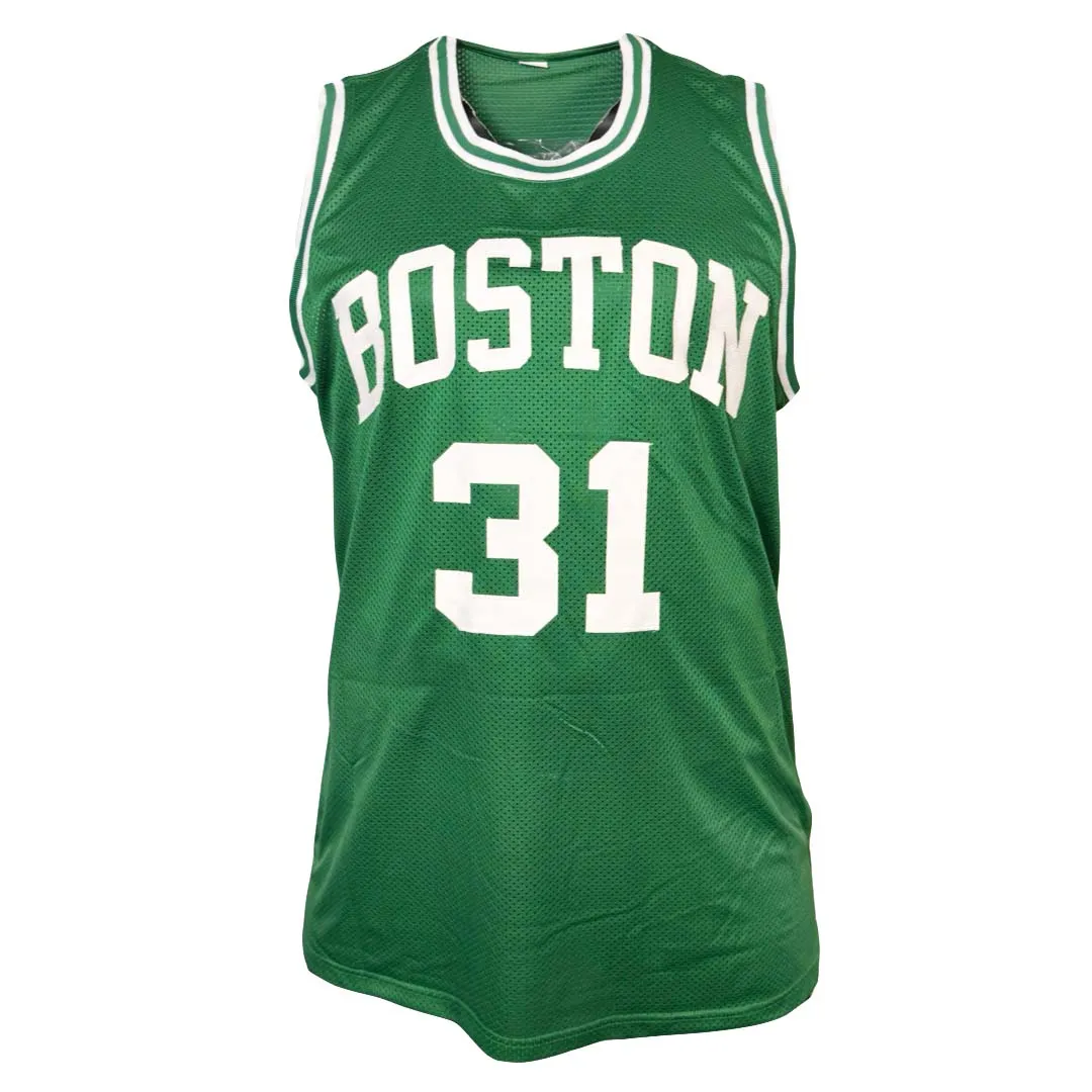 Cedric Maxwell Signed 81 Finals MVP Inscription Boston Green Basketball Jersey (Beckett)