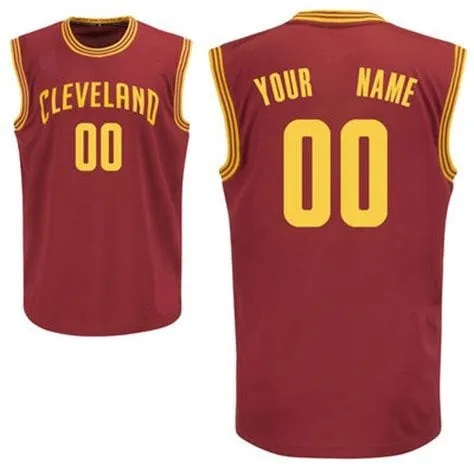 Cleveland Cavaliers Customizable Pro Style Basketball Jersey - Style 1 thru 3