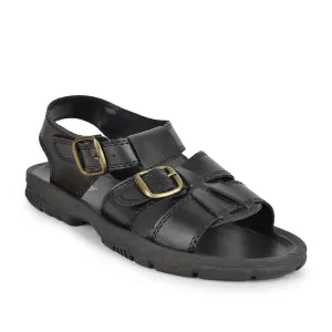 Coolers Casual (Black) Sandals For Men PHILIP-01 By Liberty