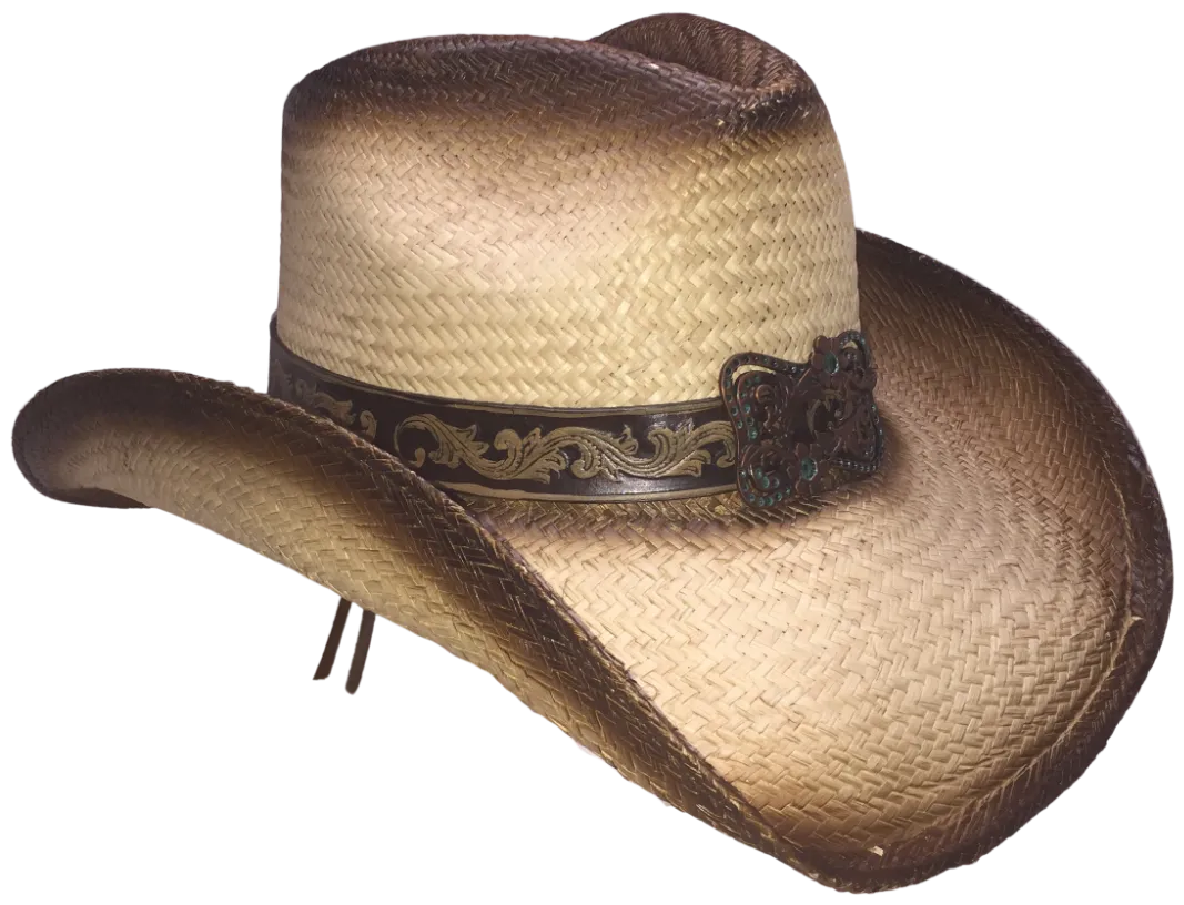 COOPER FLOWER Straw Cowboy Hat by Austin