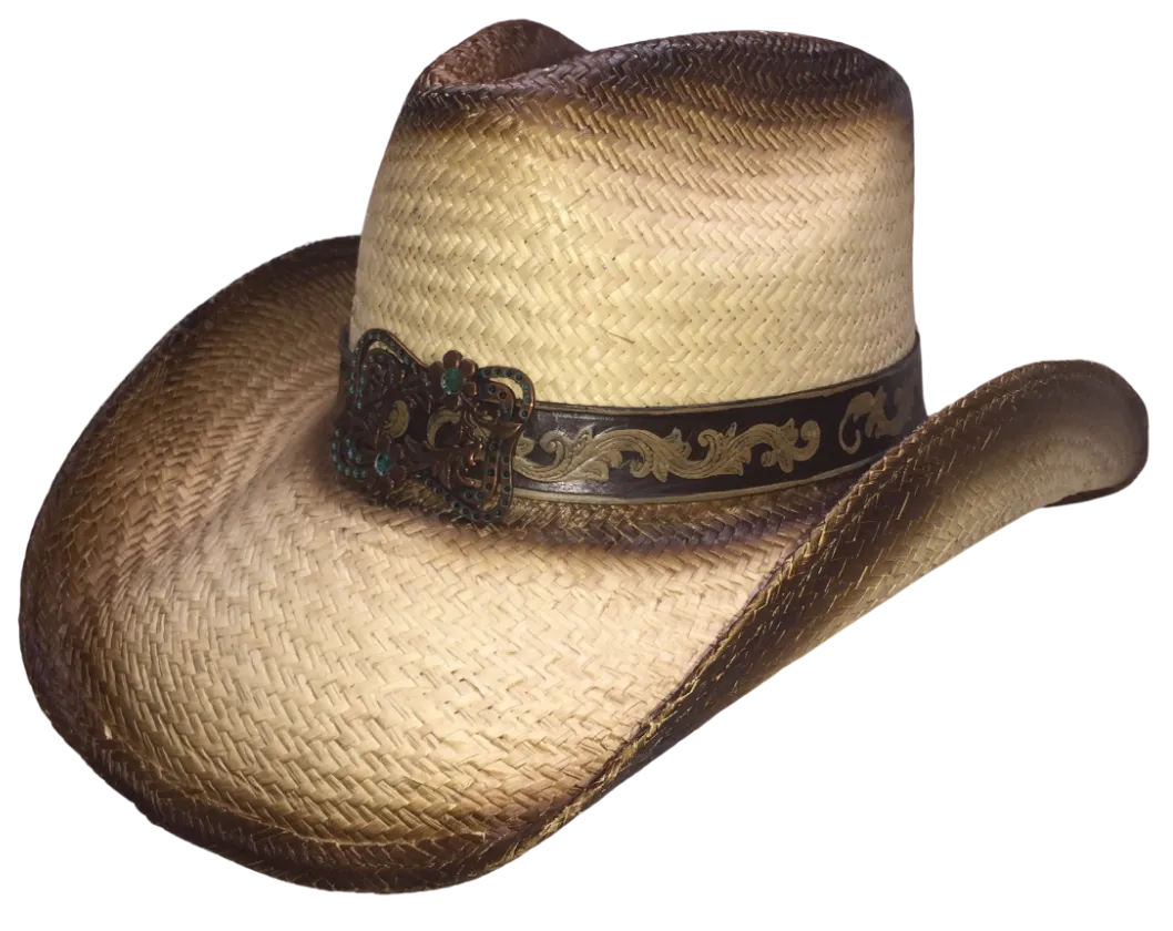 COOPER FLOWER Straw Cowboy Hat by Austin