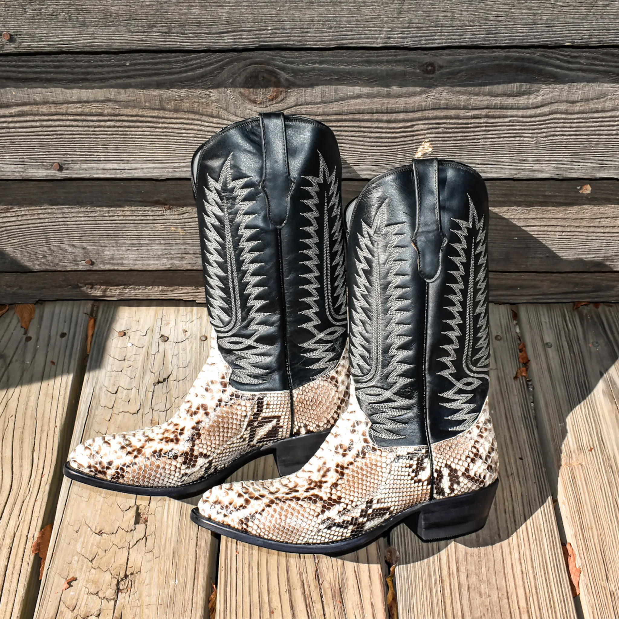 COWTOWN MEN'S PYTHON EXOTIC WESTERN BOOTS - W808