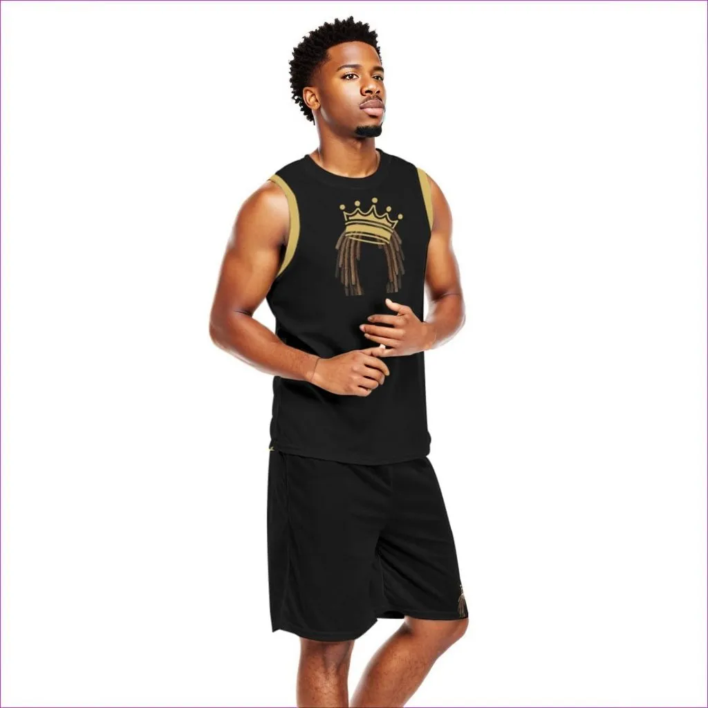 Crowned Dreadz Men's Basketball Clothing Set