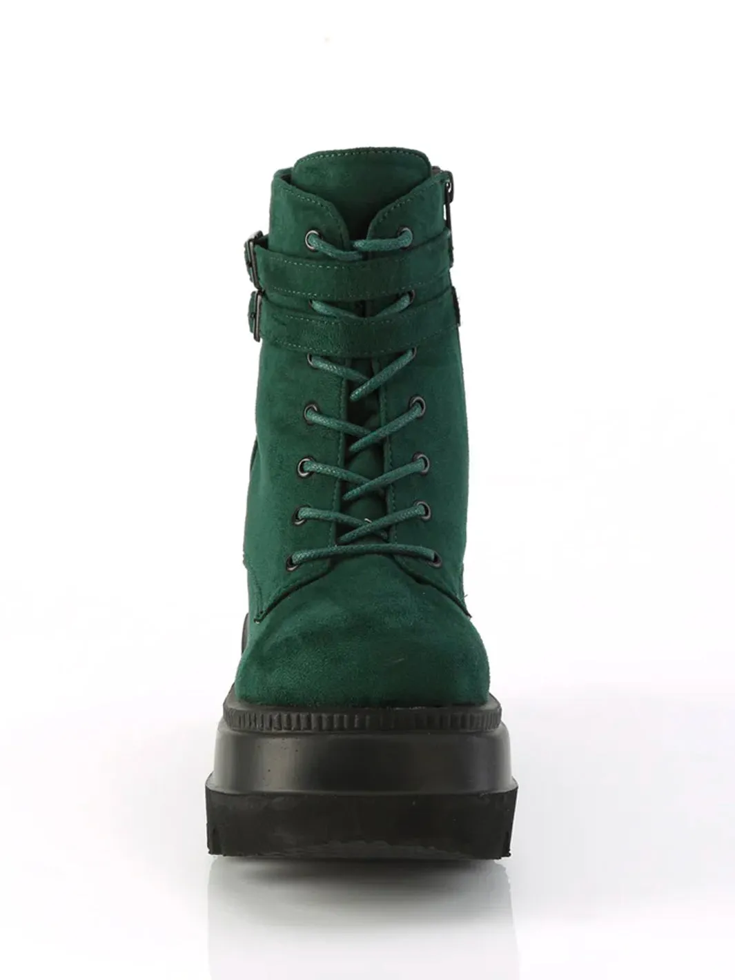 DEMONIA SHAKER-52 - EMERALD VEGAN SUEDE *✰ PRE ORDER ✰