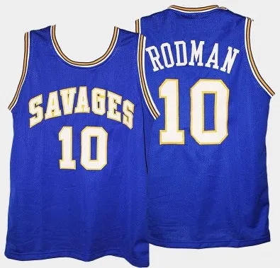 Dennis Rodman Oklahoma Savage Storm College Basketball Throwback Jersey