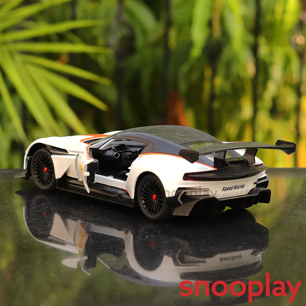 Diecast Sports Car Resembling Aston Martin with Openable Parts, Lights and Sounds (Scale 1:22) - Assorted Colours