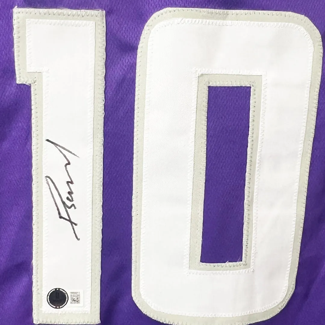 Domantas Sabonis Signed Sacramento Purple Basketball Jersey (Beckett)