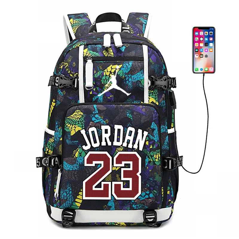 DUNNMALL Kobe Schoolbag Curry Basketball James Backpack Harden Backpack Weishao George Peripheral Owen Luminous Wade