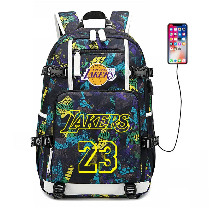 DUNNMALL Kobe Schoolbag Curry Basketball James Backpack Harden Backpack Weishao George Peripheral Owen Luminous Wade