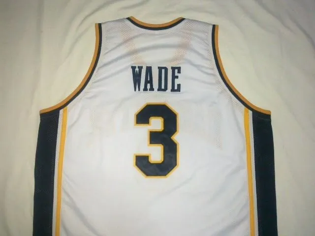 Dwayne Wade Marquette Golden Eagles College Basketball Throwback Jersey