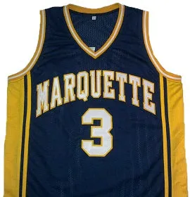 Dwayne Wade Marquette Golden Eagles College Basketball Throwback Jersey